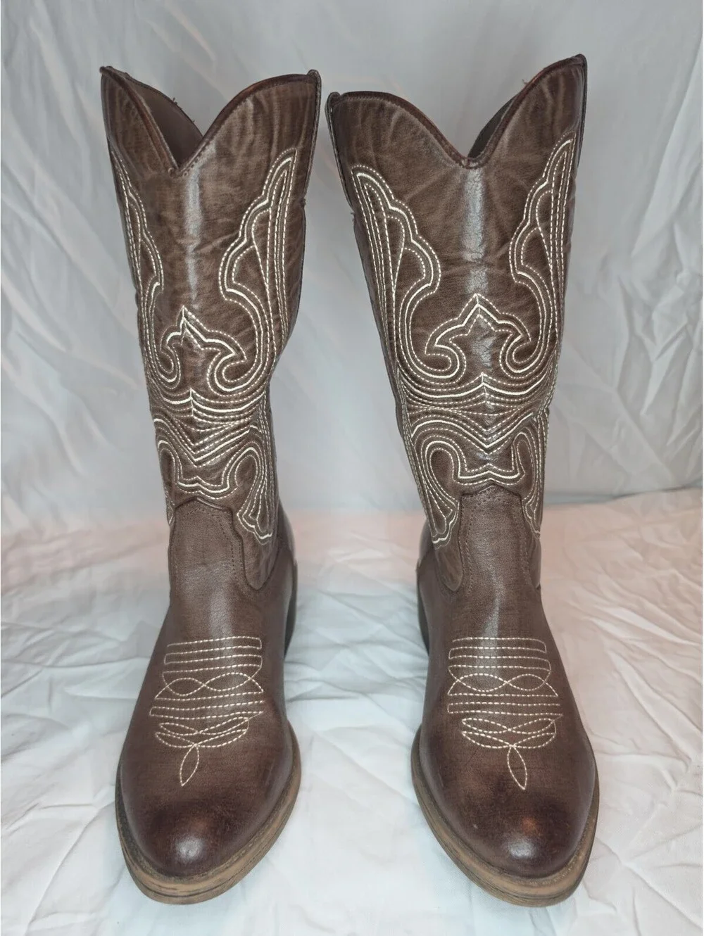 Coconuts by Matisse Legend Western Cowboy Boots Chocolate Embroidered Women’s 7M